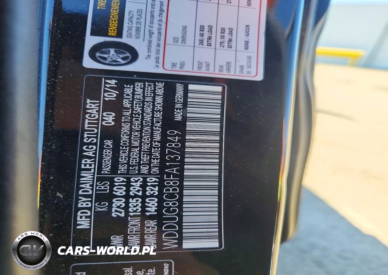 2015 Mercedes-Benz S 550 VIN:WDDUG8CB8FA137849 - 13