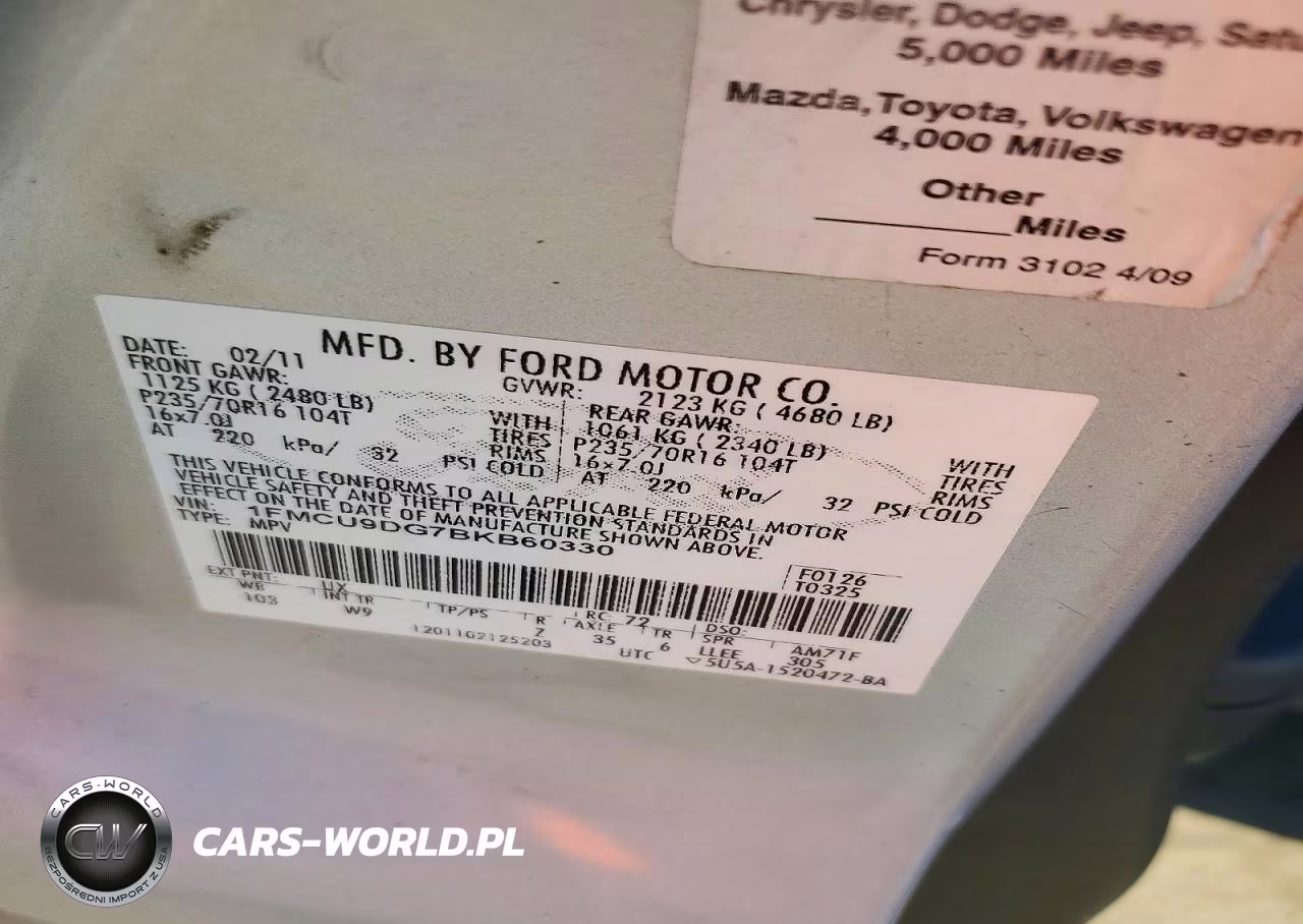 2011 Ford Escape Xlt VIN:1FMCU9DG7BKB60330 - 13