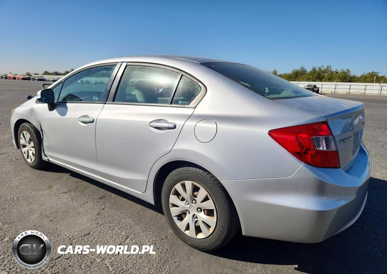 2012 Honda Civic Lx VIN:19XFB2F53CE361527 - 2