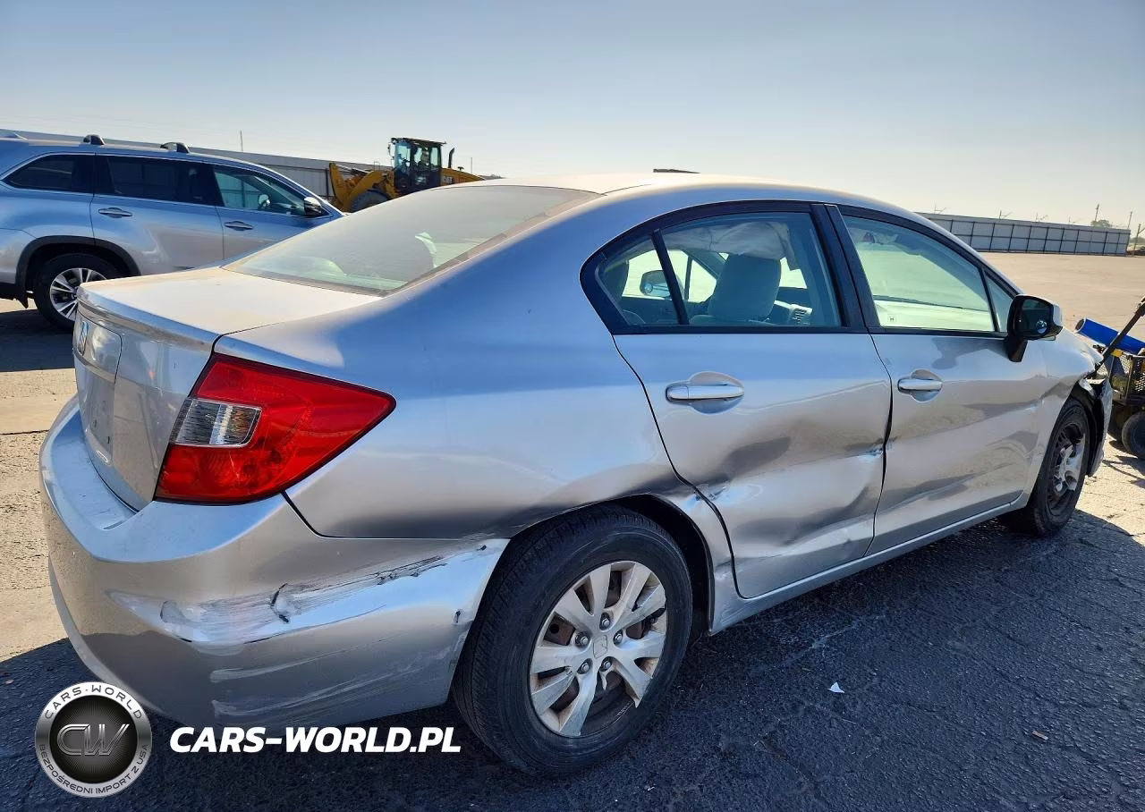2012 Honda Civic Lx VIN:19XFB2F53CE361527 - 3