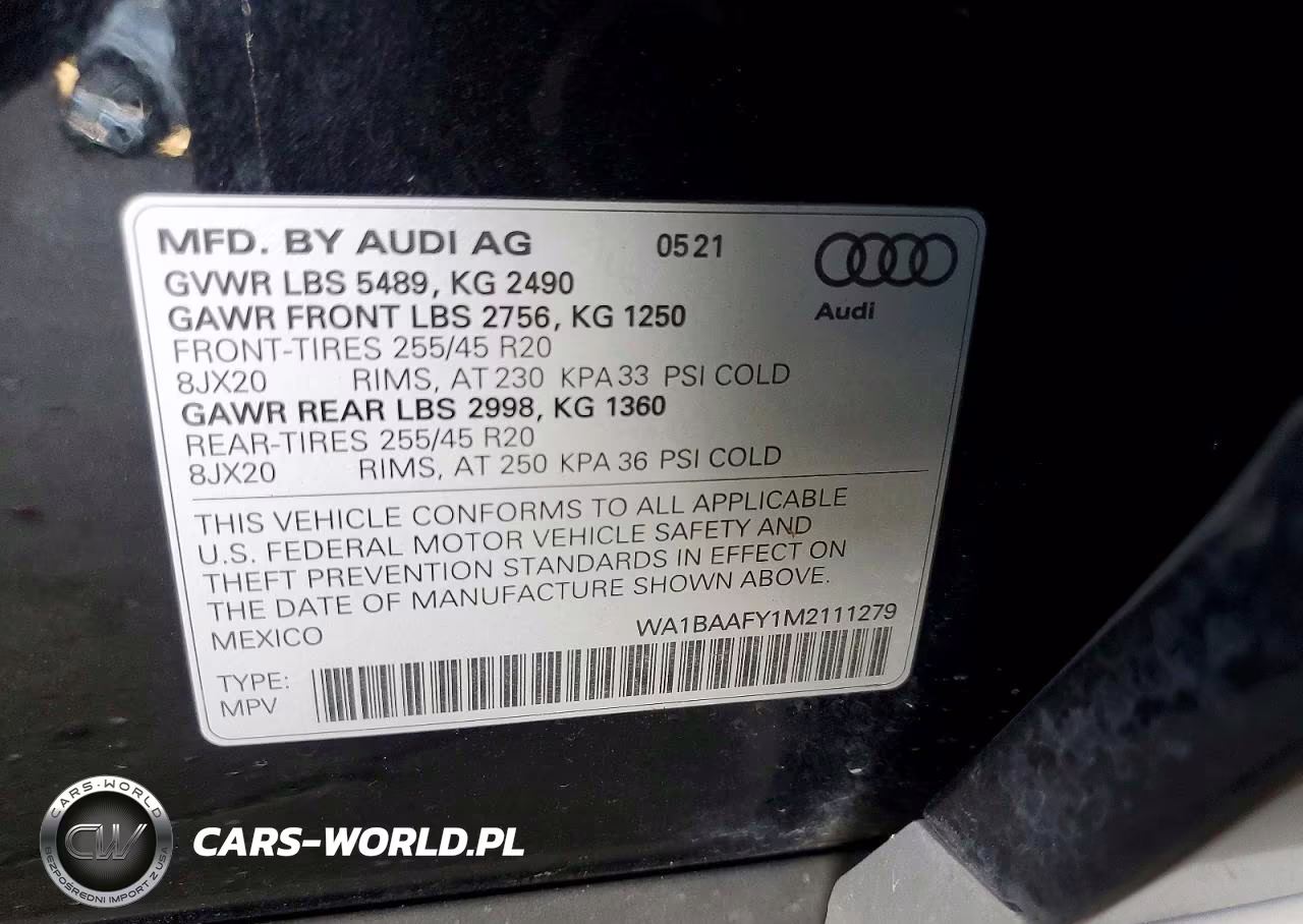 2021 Audi Q5 Premium Plus VIN:WA1BAAFY1M2111279 - 12