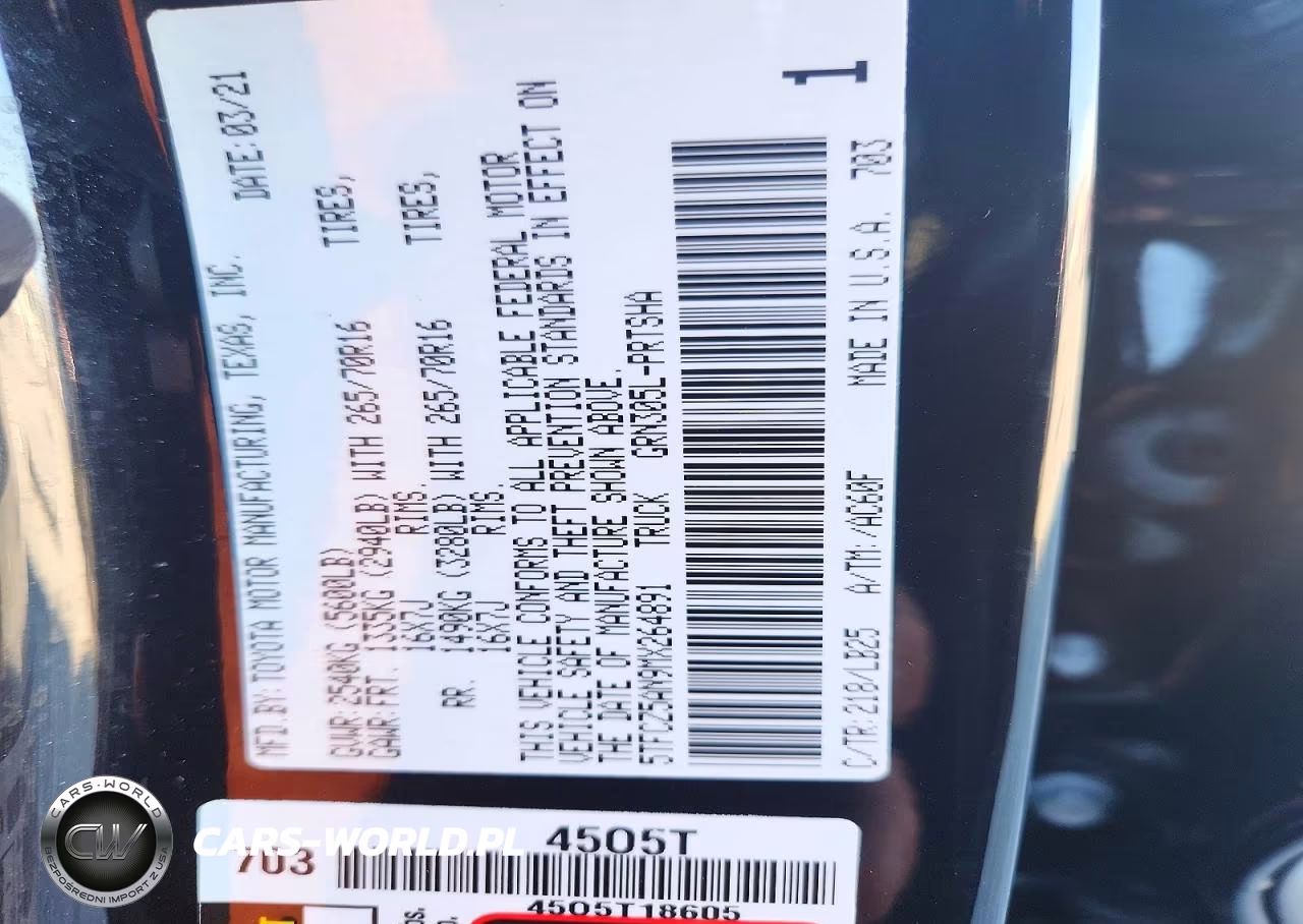 2021 Toyota Tacoma Trd Pro VIN:5TFCZ5AN9MX264891 - 13