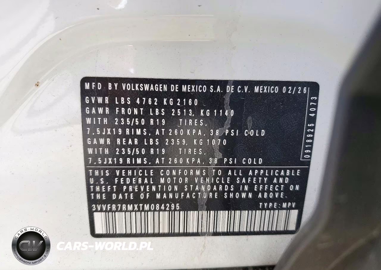 2026 Volkswagen Tiguan Se VIN:3VVFR7RMXTM084295 - 14