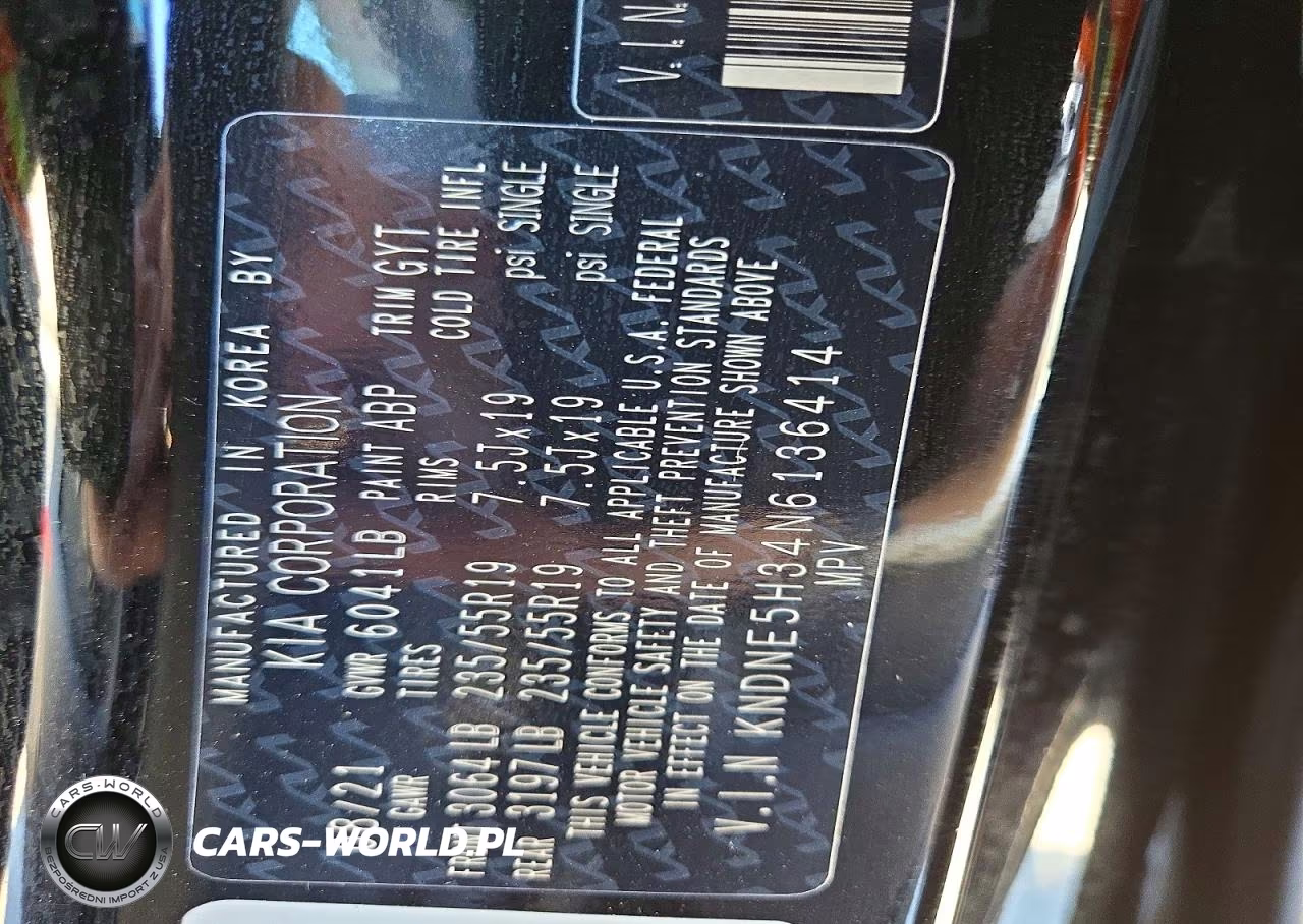 2022 Kia Carnival Sx Prestige VIN:KNDNE5H34N6136414 - 14