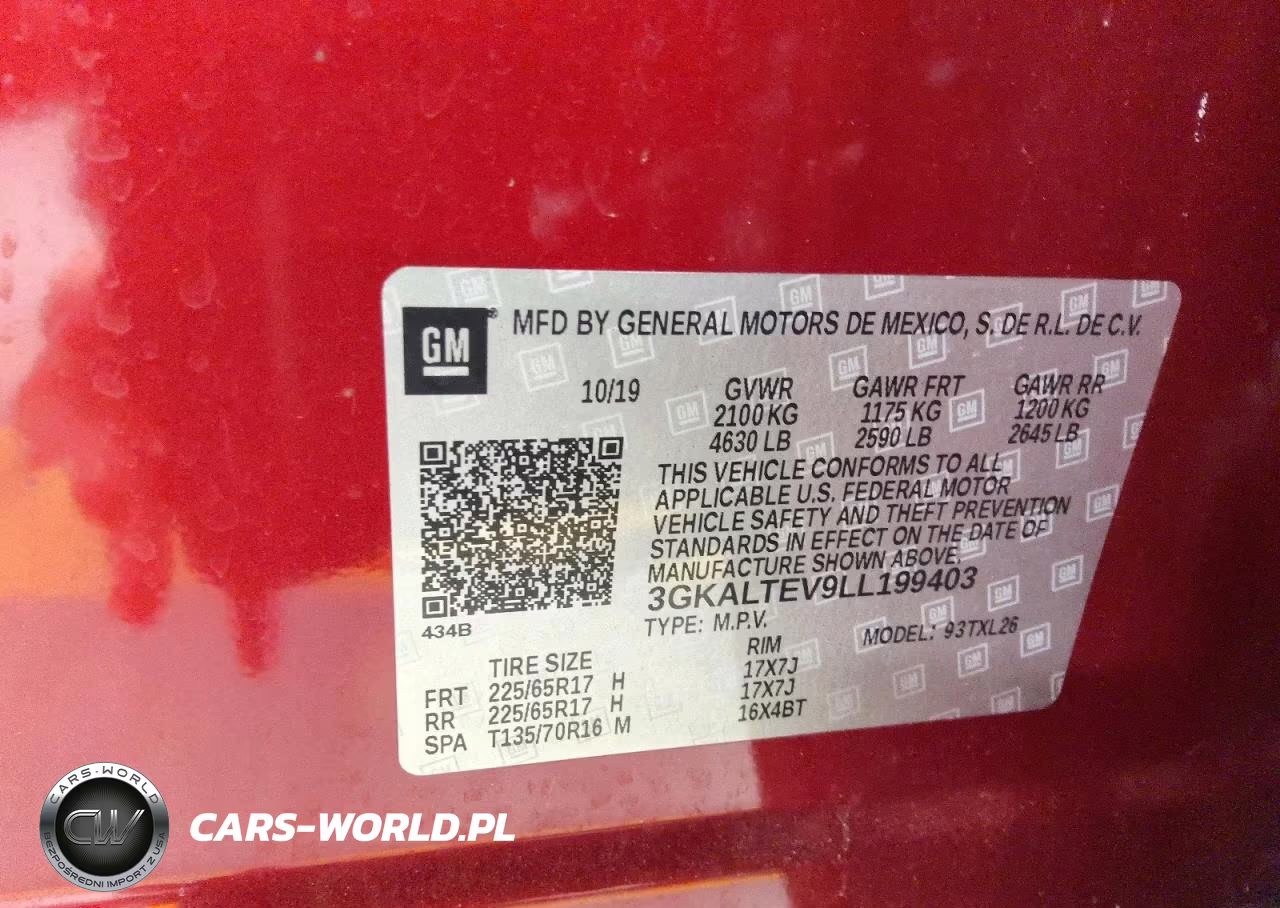2020 GMC Terrain Sle VIN:3GKALTEV9LL199403 - 13