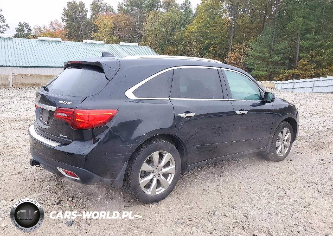 2014 Acura Mdx Advance VIN:5FRYD4H81EB037560 - 3