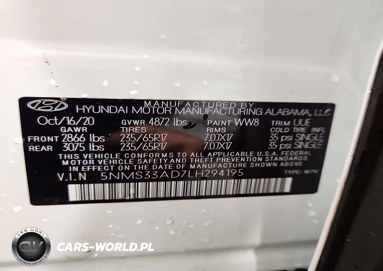 2020 Hyundai Santa Fe Sel VIN:5NMS33AD7LH294195 - 14