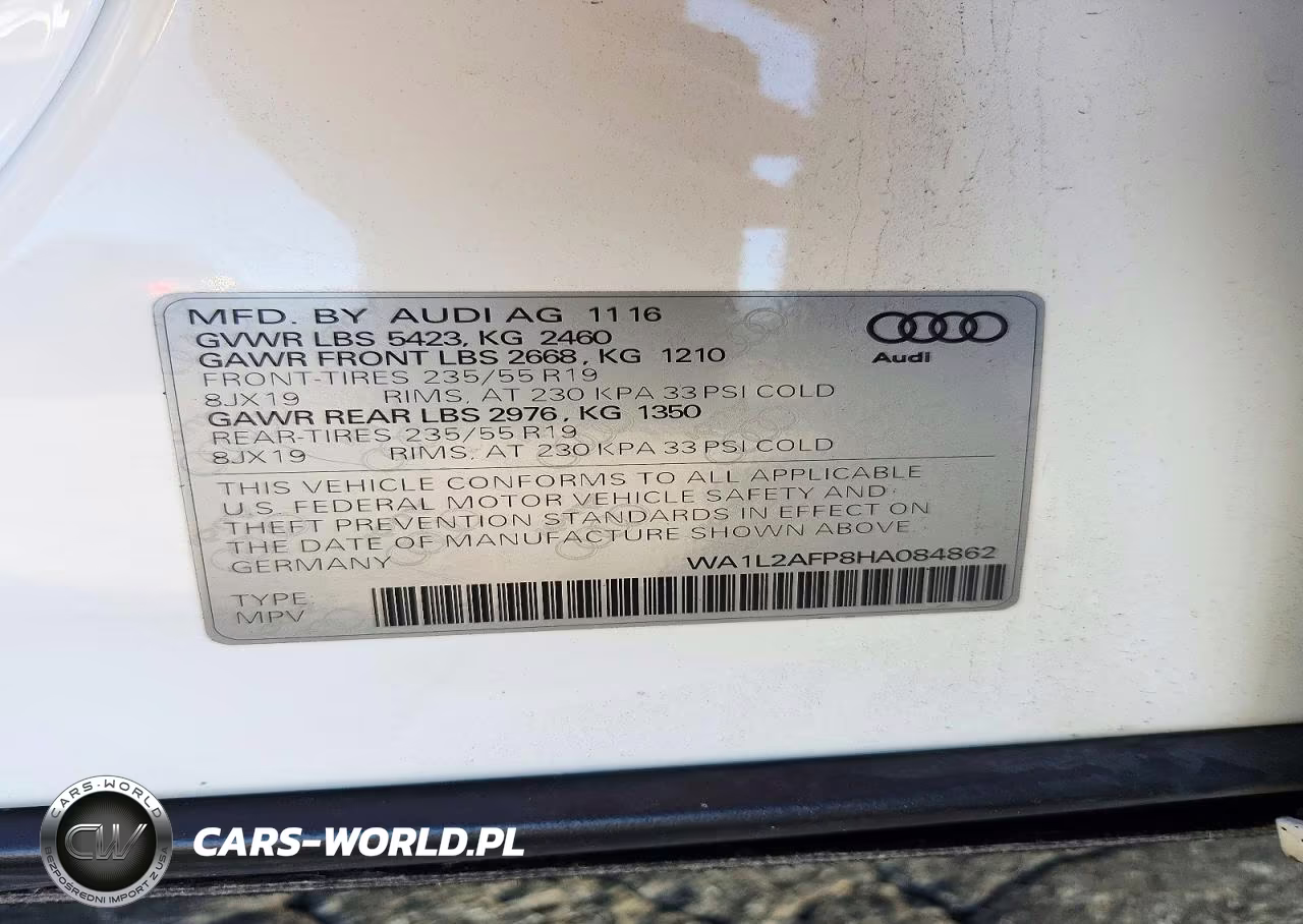 2017 Audi Q5 Premium Plus VIN:WA1L2AFP8HA084862 - 13
