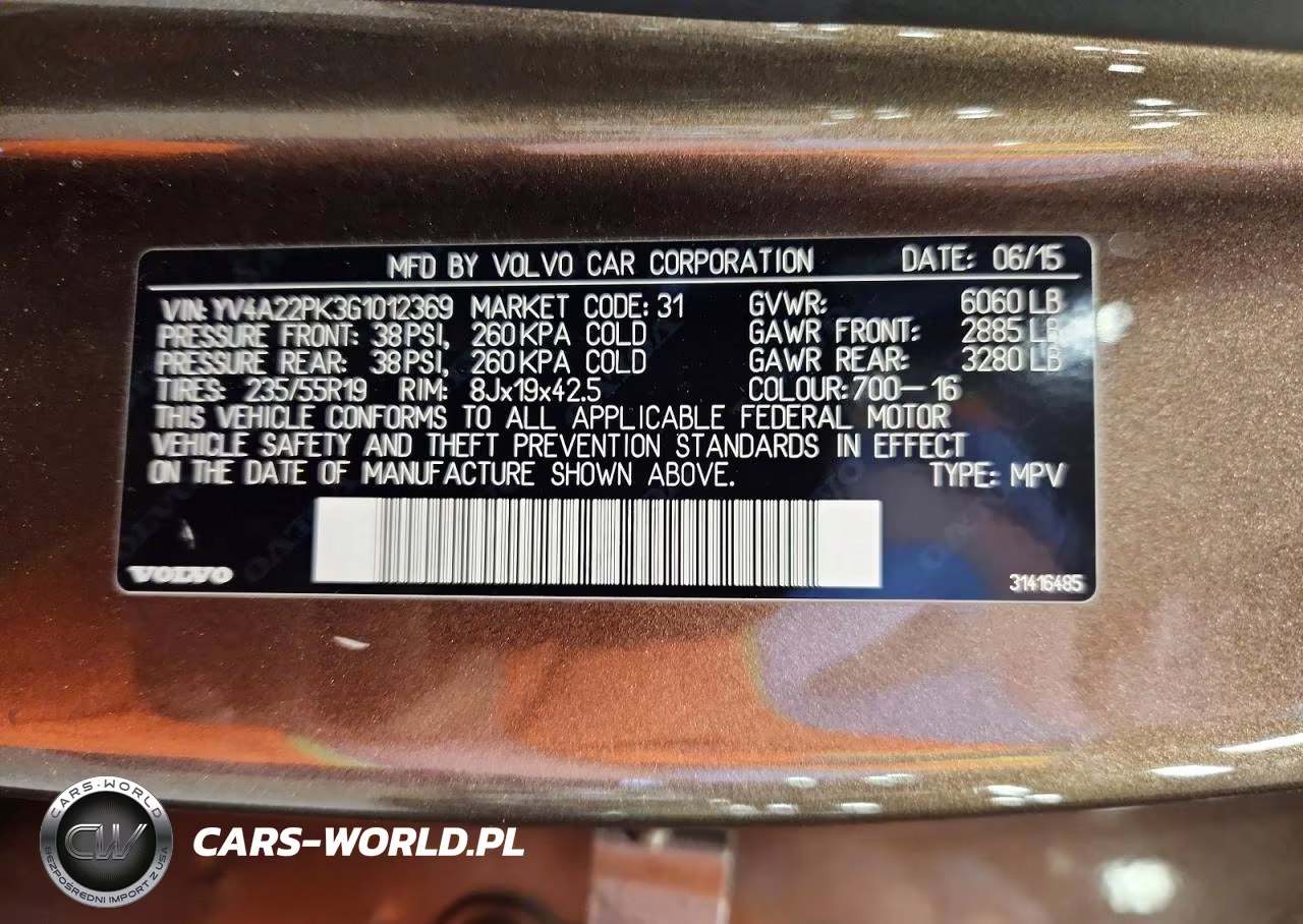 2016 Volvo Xc90 T6 VIN:YV4A22PK3G1012369 - 13