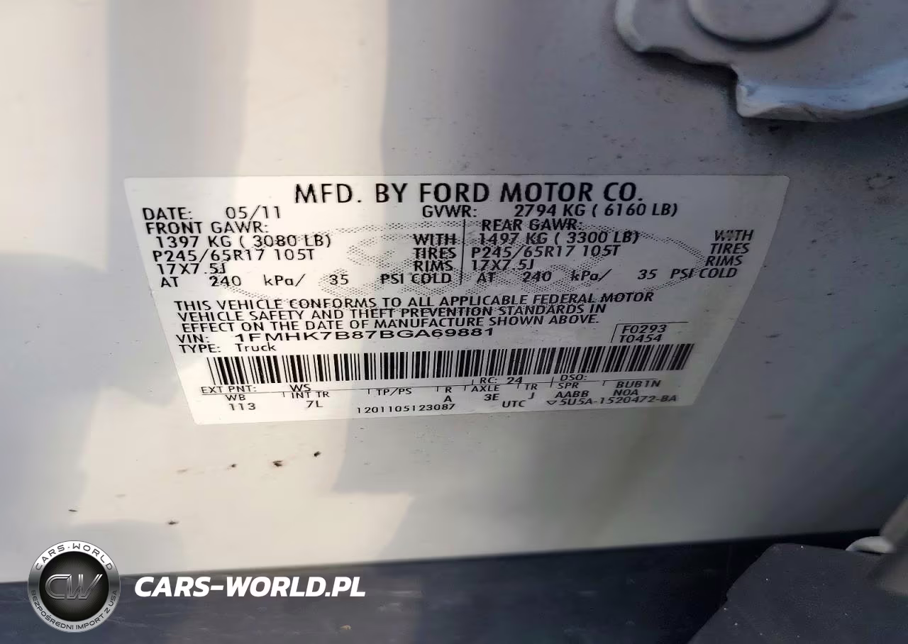 2011 Ford Explorer VIN:1FMHK7B87BGA69881 - 14