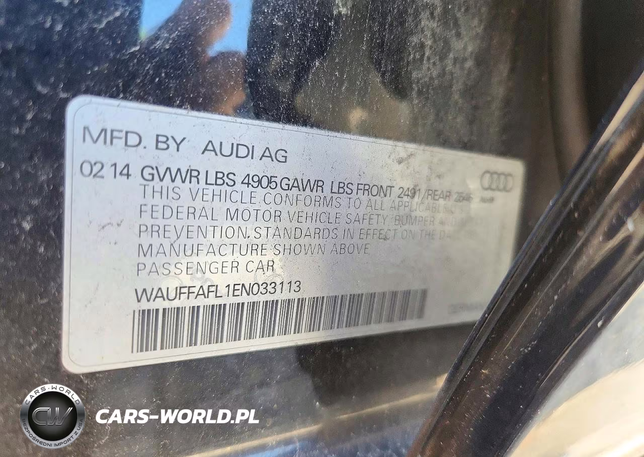 2014 Audi A4 Premium Plus VIN:WAUFFAFL1EN033113 - 12