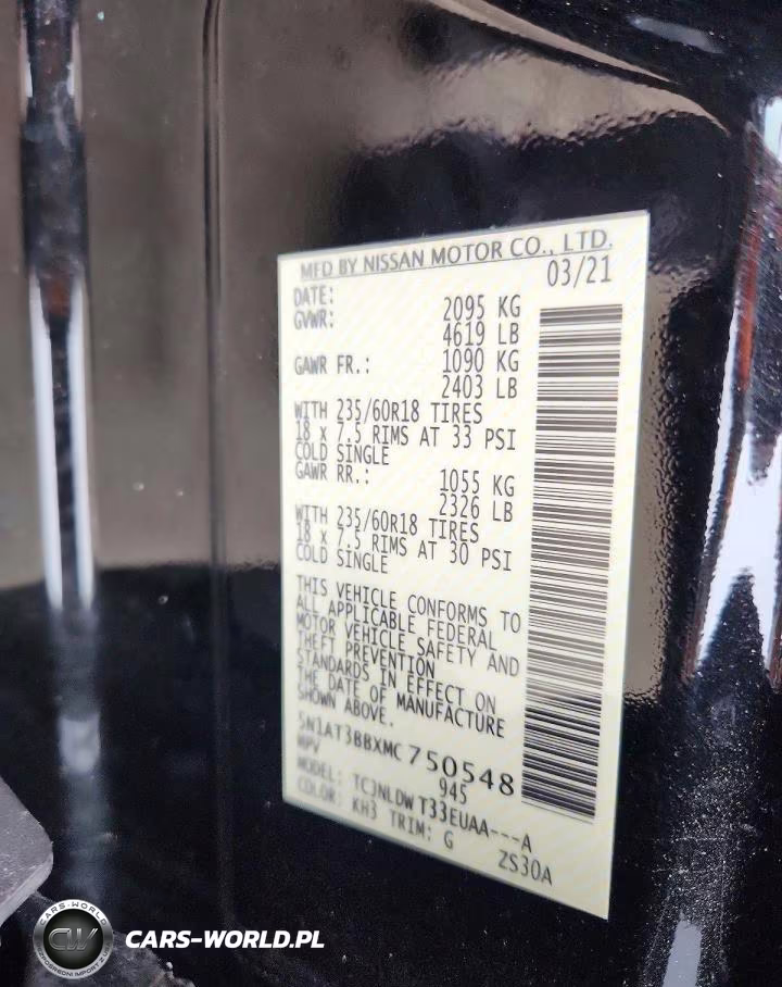 2021 Nissan Rogue Sv VIN:5N1AT3BBXMC750548 - 13