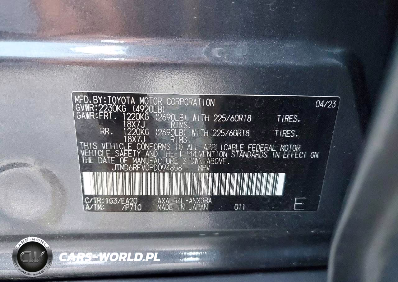 2023 Toyota Rav4 Limited VIN:JTMD6RFV0PD094858 - 13