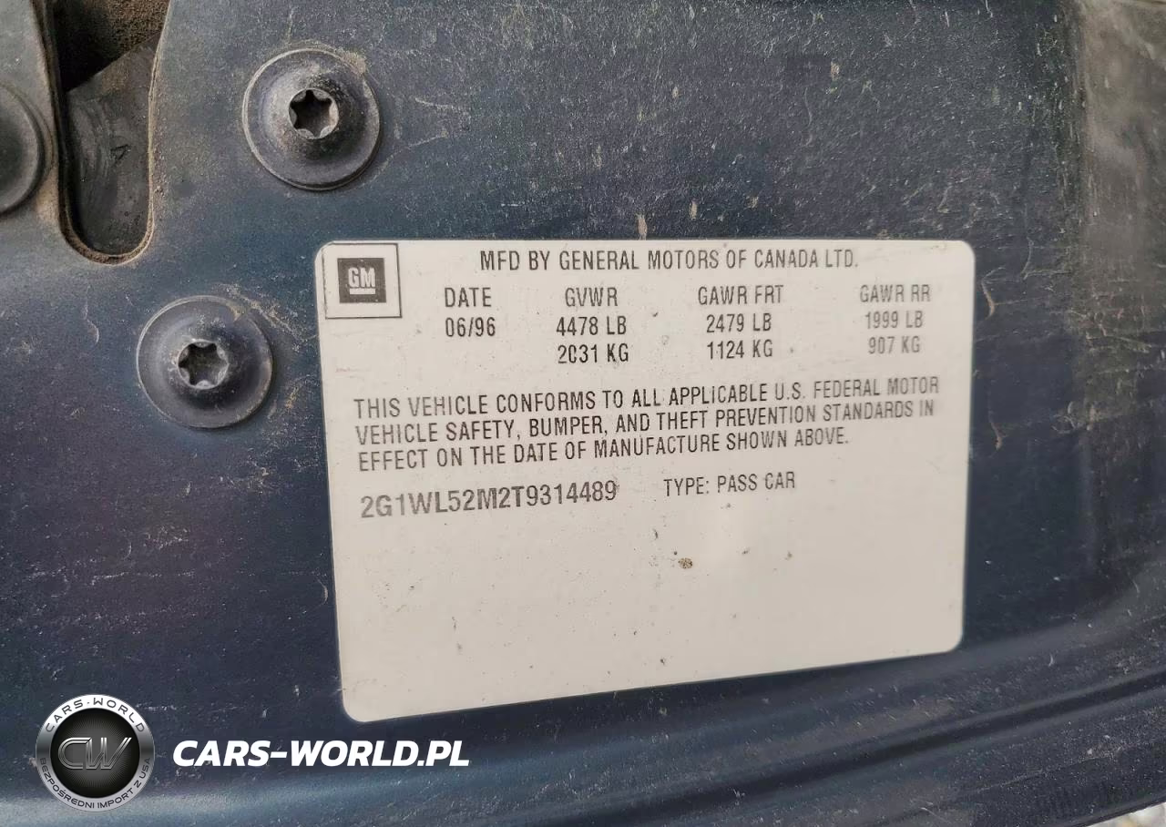 1996 Chevrolet Lumina VIN:2G1WL52M2T9314489 - 12