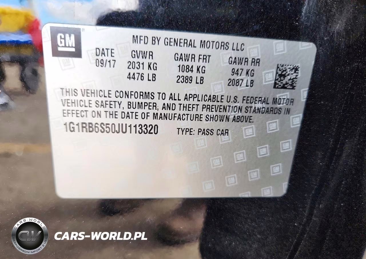 2018 Chevrolet Volt Premier VIN:1G1RB6S50JU113320 - 12