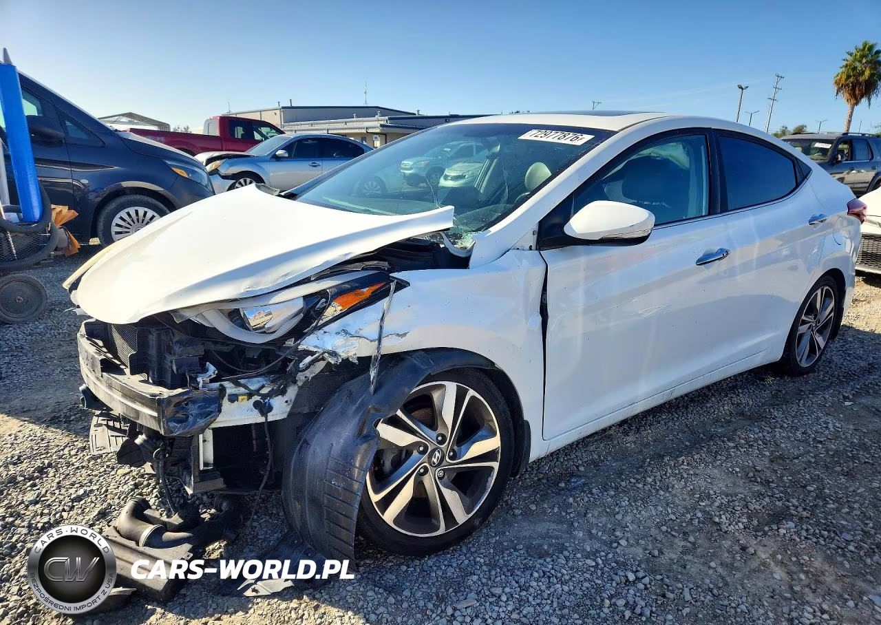2014 Hyundai Elantra Limited VIN:5NPDH4AE7EH504938 - 1