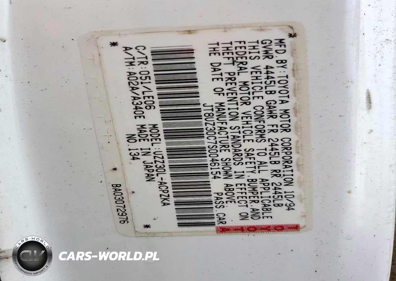1995 Lexus Sc 400 VIN:JT8UZ30C7S0046154 - 12
