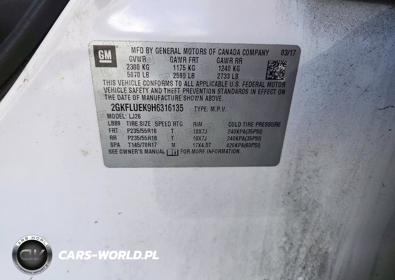 2017 GMC Terrain Slt VIN:2GKFLUEK9H6316135 - 13