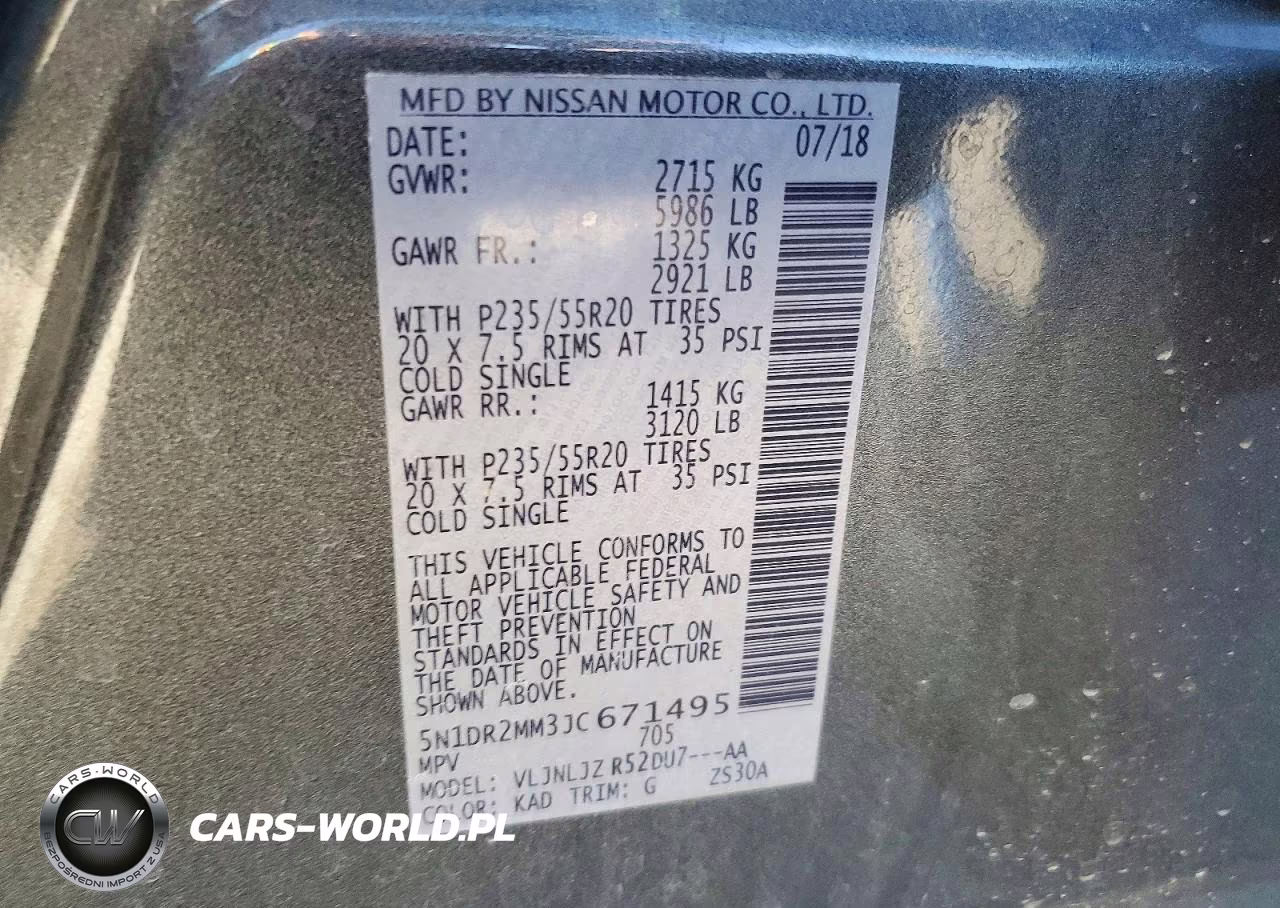 2018 Nissan Pathfinder Platinum VIN:5N1DR2MM3JC671495 - 12