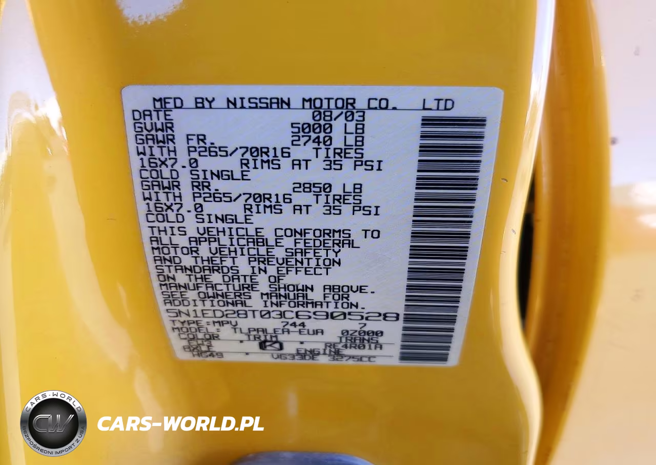 2003 Nissan Xterra Xe-V6 VIN:5N1ED28T03C690528 - 13