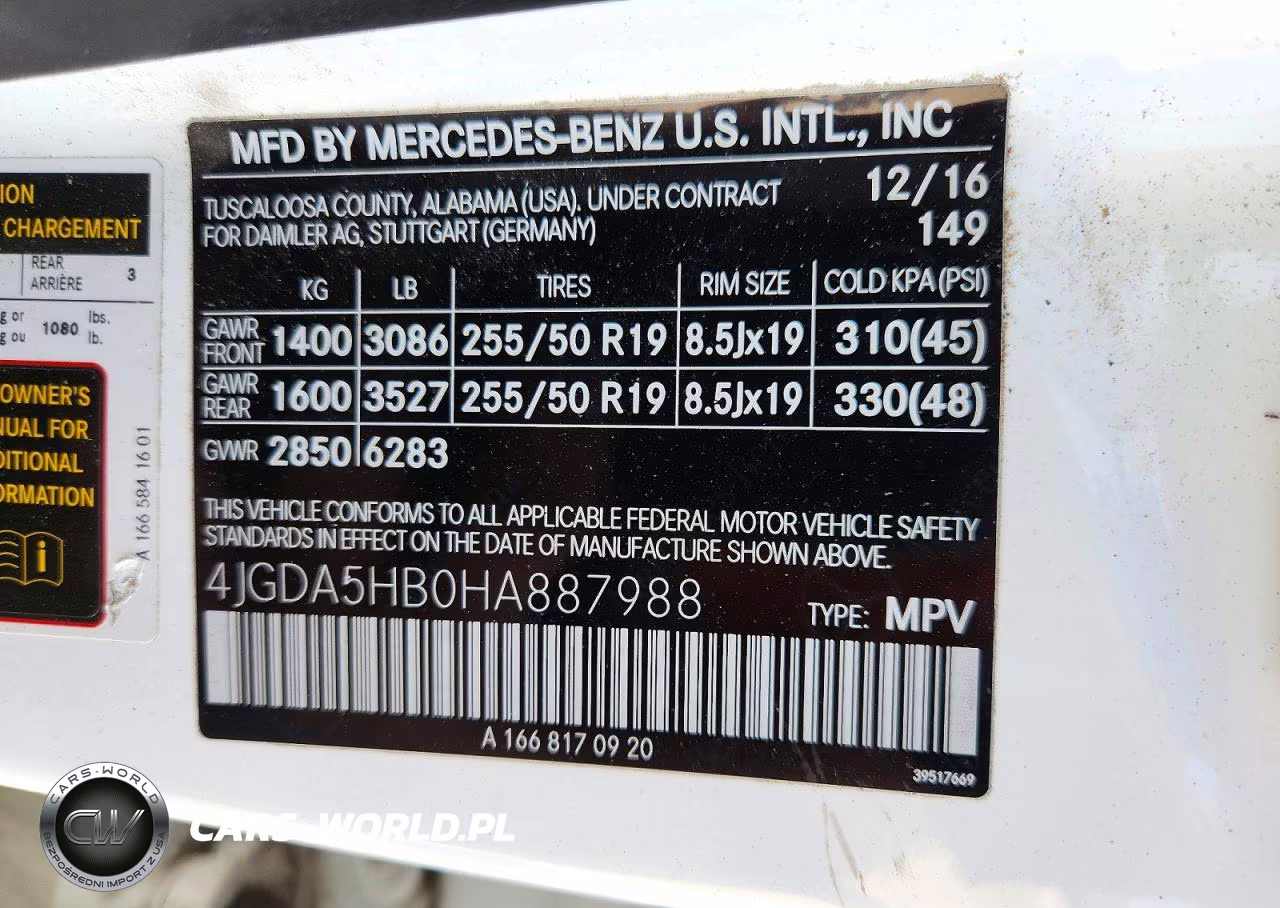 2017 Mercedes-Benz Gle 350 4Matic VIN:4JGDA5HB0HA887988 - 13