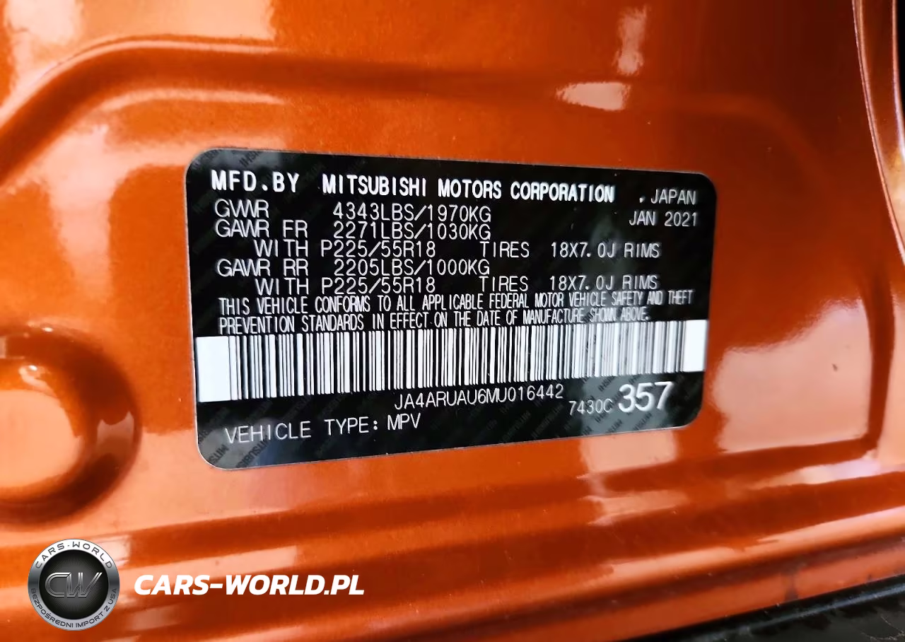 2021 Mitsubishi Outlander Sport Es VIN:JA4ARUAU6MU016442 - 13