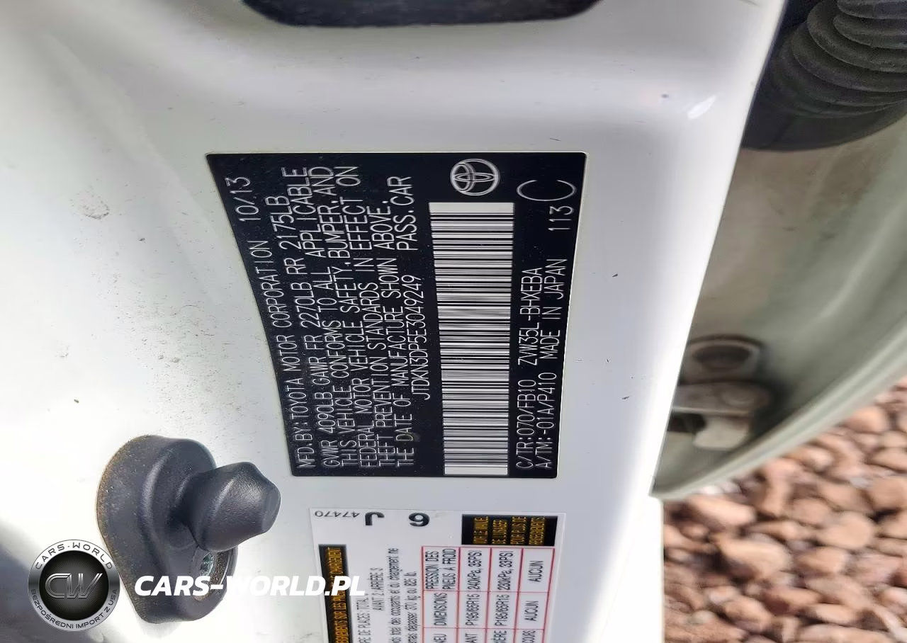 2014 Toyota Prius Plug-In Hybrid Base VIN:JTDKN3DP5E3049249 - 12
