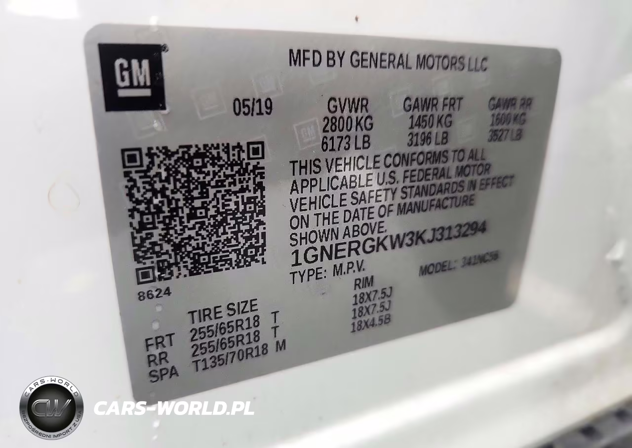 2019 Chevrolet Traverse Lt VIN:1GNERGKW3KJ313294 - 13