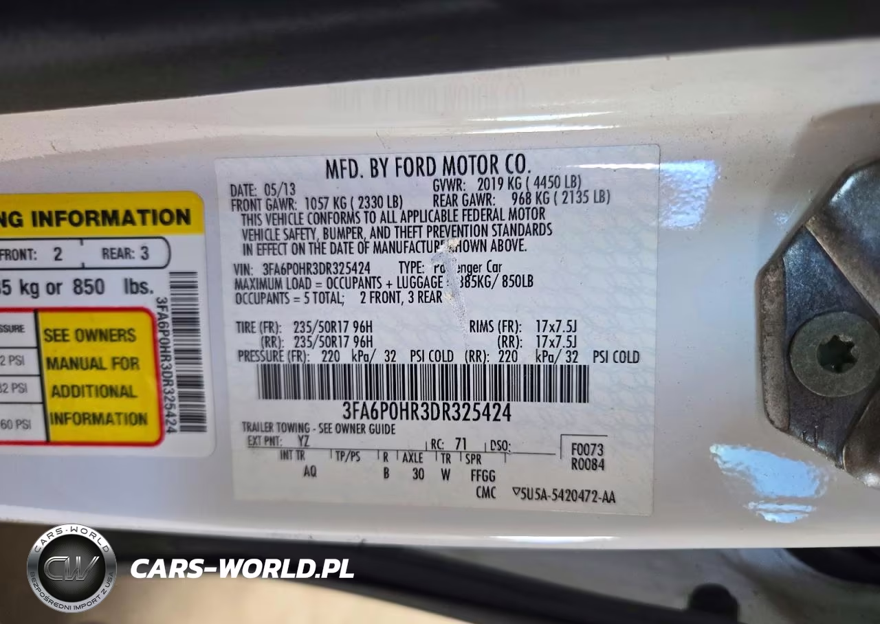 2013 Ford Fusion Se VIN:3FA6P0HR3DR325424 - 12
