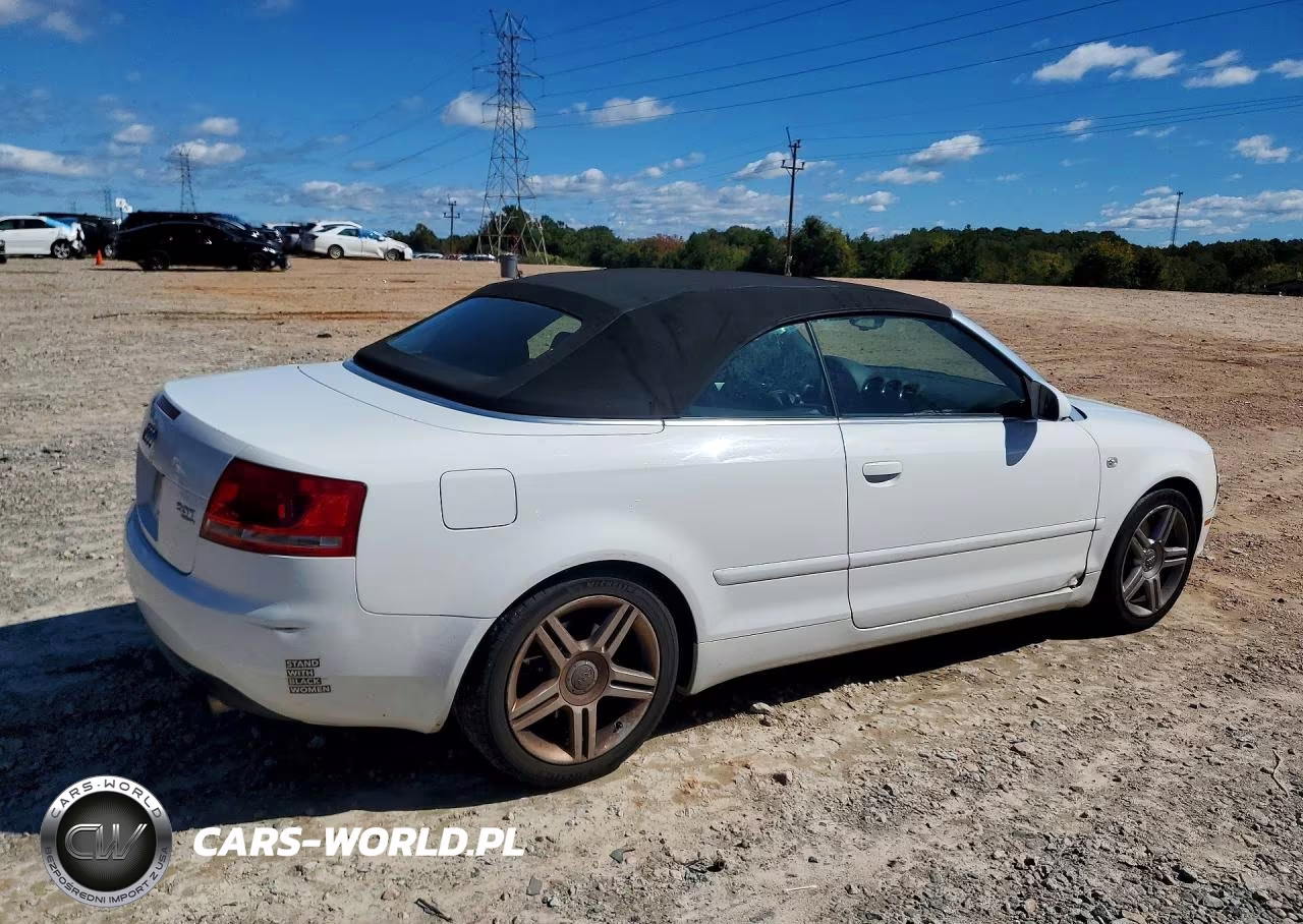 2007 Audi A4 2.0T Cabriolet Quattro VIN:WAUDF48H87K033549 - 3