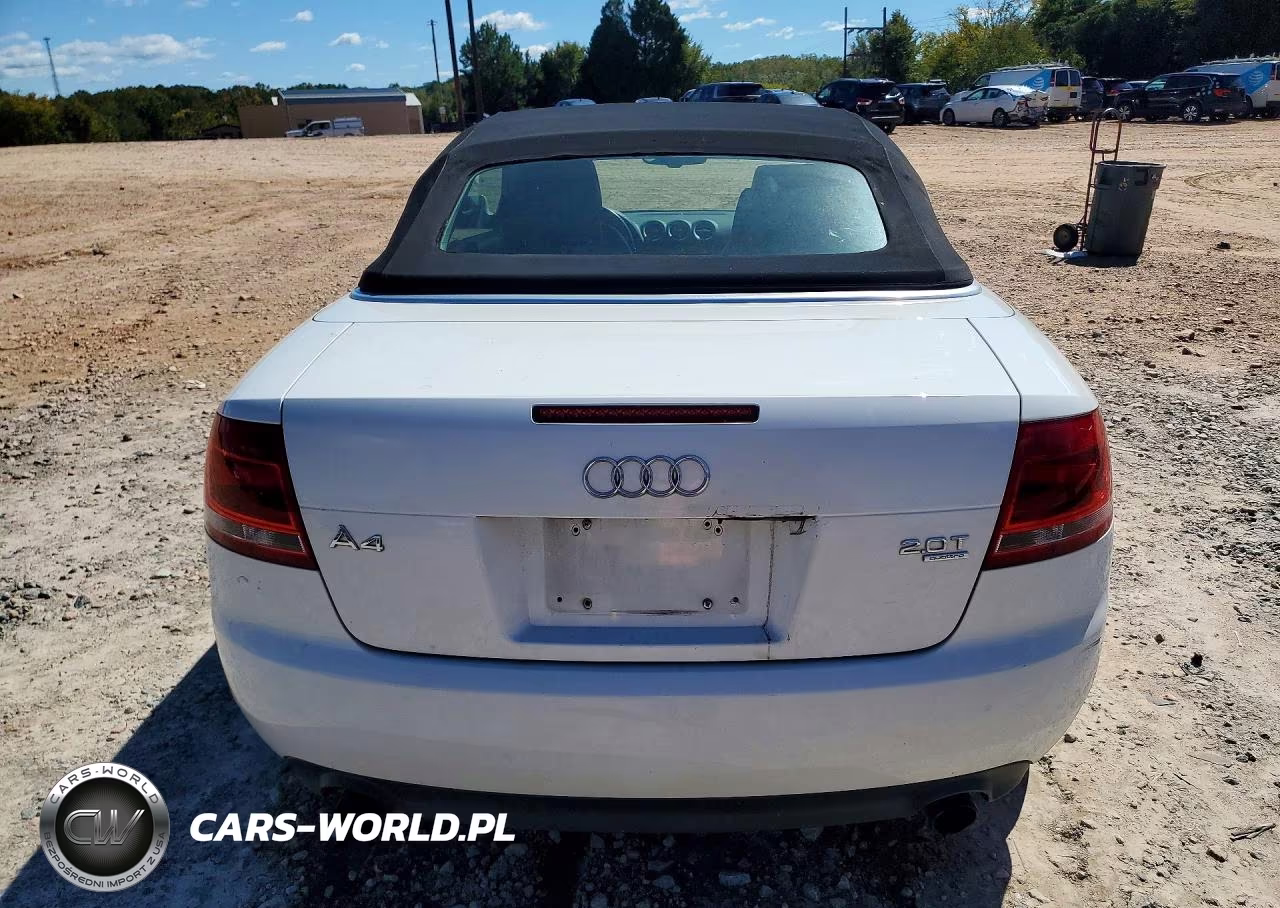 2007 Audi A4 2.0T Cabriolet Quattro VIN:WAUDF48H87K033549 - 6