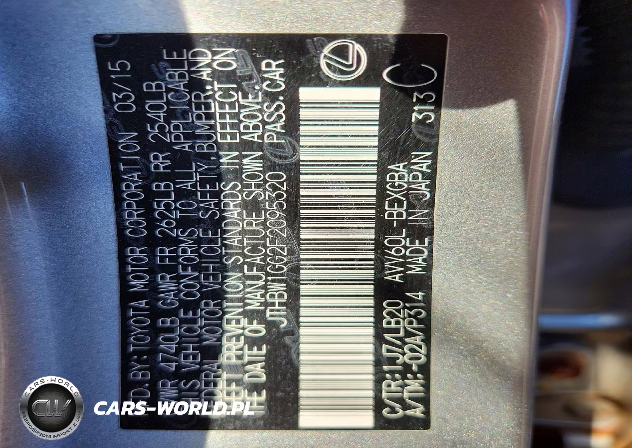 2015 Lexus Es 300H VIN:JTHBW1GG2F2095320 - 13