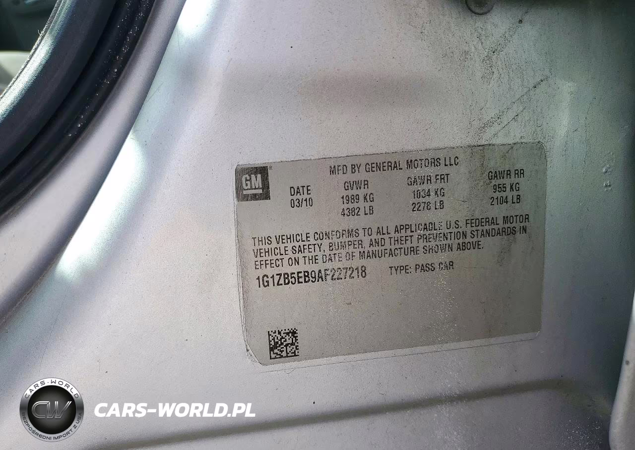 2010 Chevrolet Malibu Ls VIN:1G1ZB5EB9AF227218 - 12