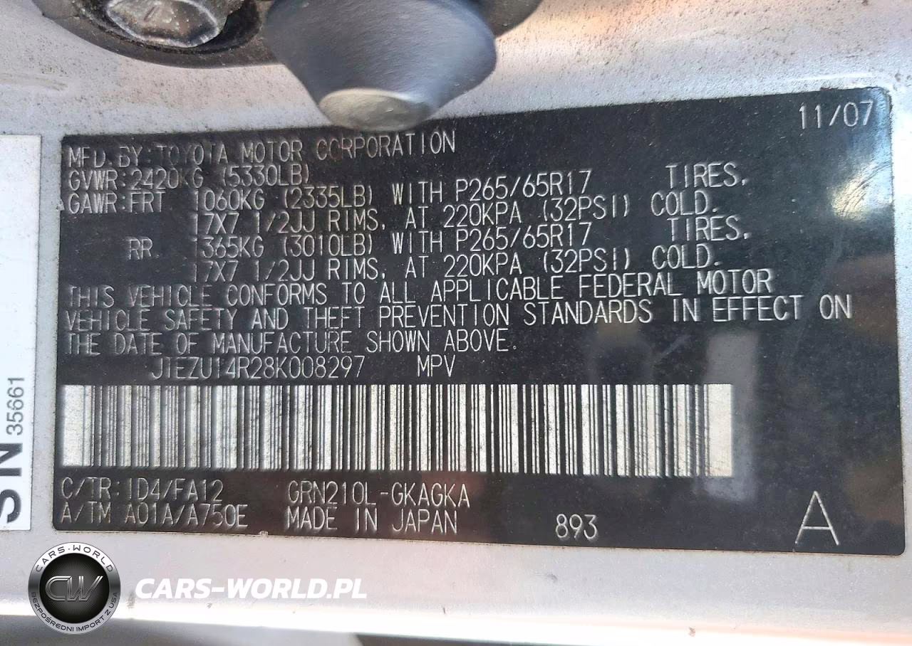 2008 Toyota 4Runner Sr5 VIN:JTEZU14R28K008297 - 13