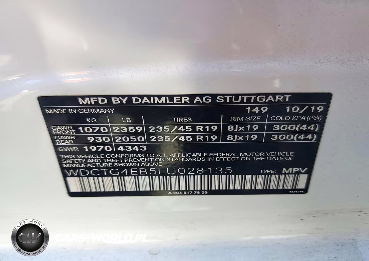 2020 Mercedes-Benz Gla 250 VIN:WDCTG4EB5LU028135 - 12