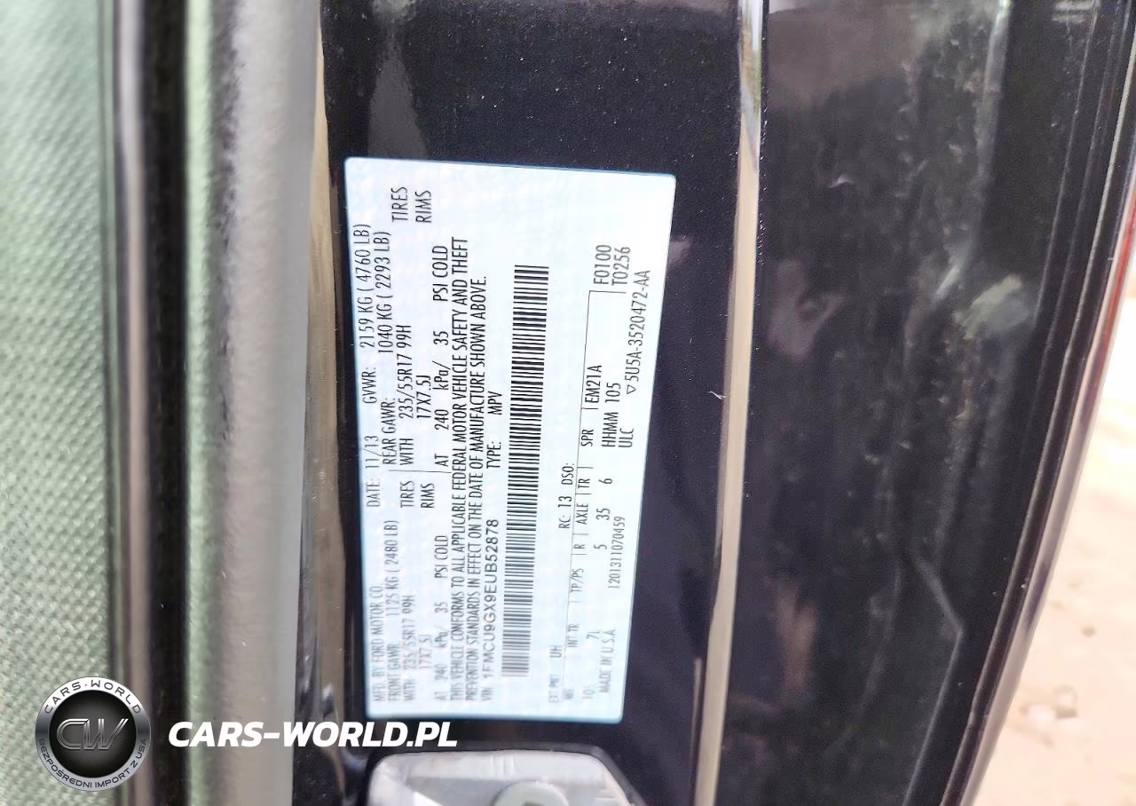 2014 Ford Escape Se VIN:1FMCU9GX9EUB52878 - 13