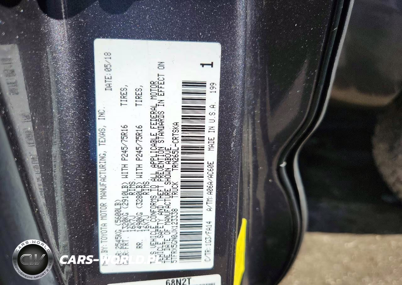 2018 Toyota Tacoma Sr VIN:5TFRX5GN0JX123338 - 13