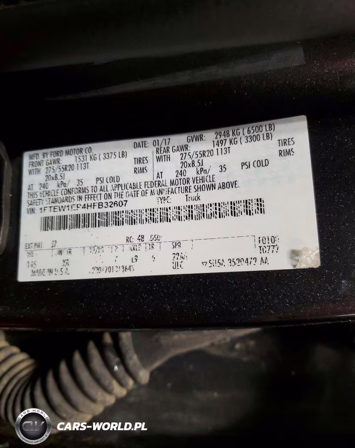 2017 Ford F150 Supercrew VIN:1FTEW1EP4HFB32607 - 13