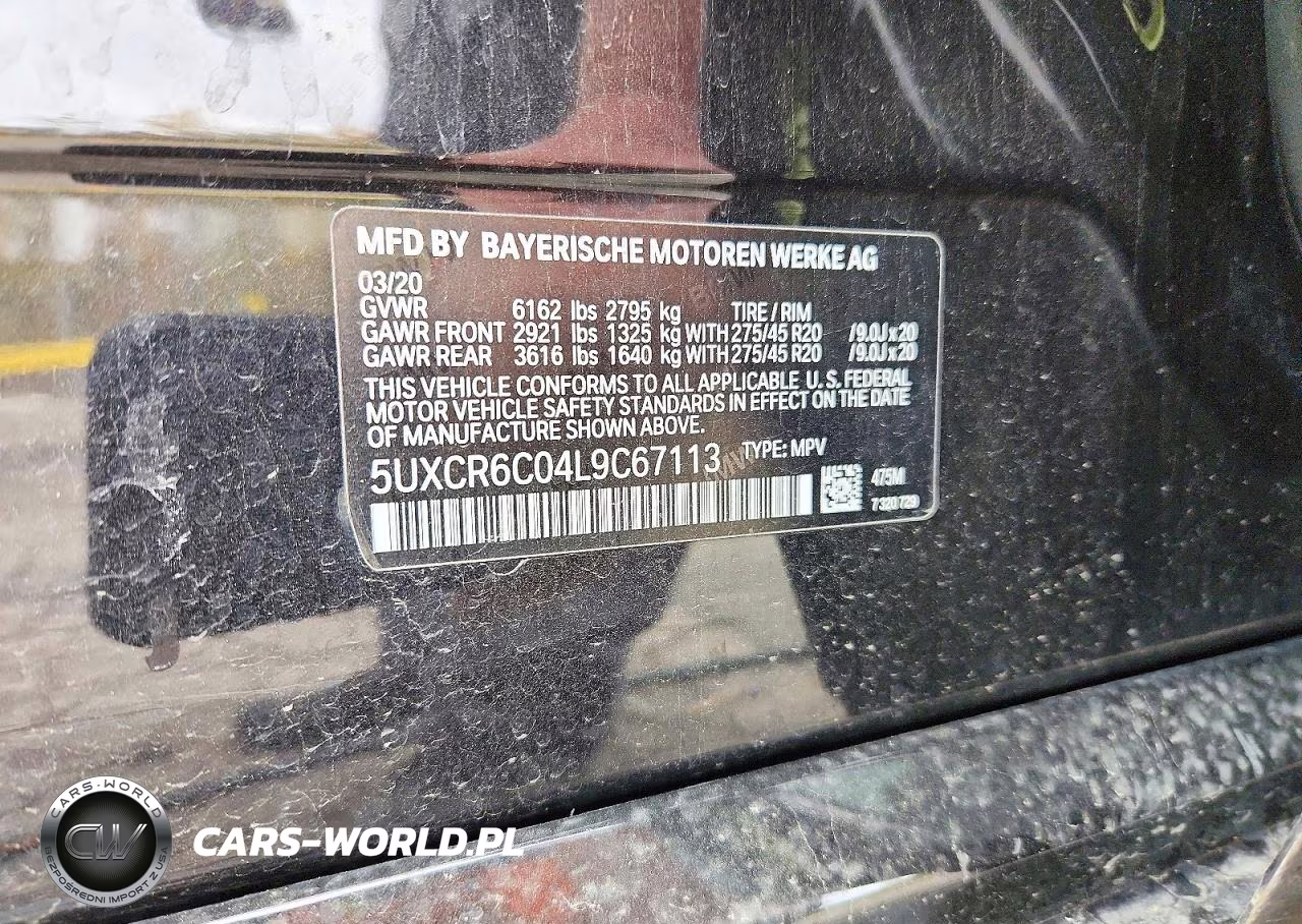 2020 BMW X5 xDrive40I VIN:5UXCR6C04L9C67113 - 13