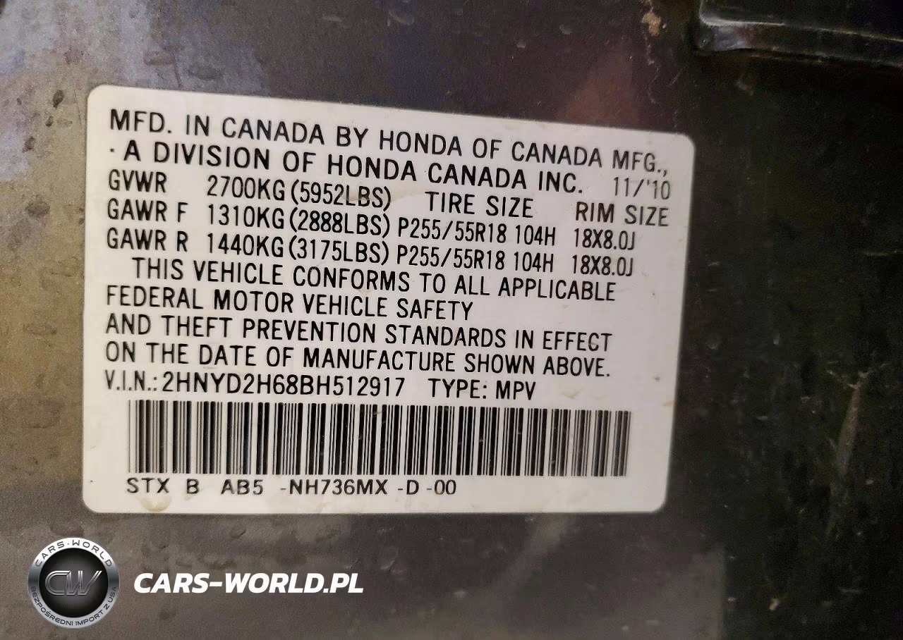 2011 Acura Mdx Technology VIN:2HNYD2H68BH512917 - 13