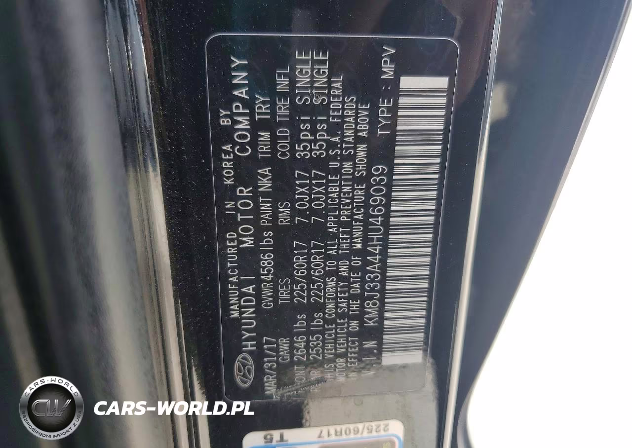 2017 Hyundai Tucson Se VIN:KM8J33A44HU469039 - 13
