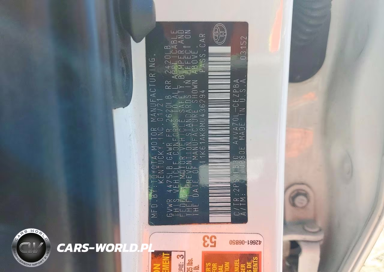 2021 Toyota Camry Xse VIN:4T1K61AK8MU436294 - 12
