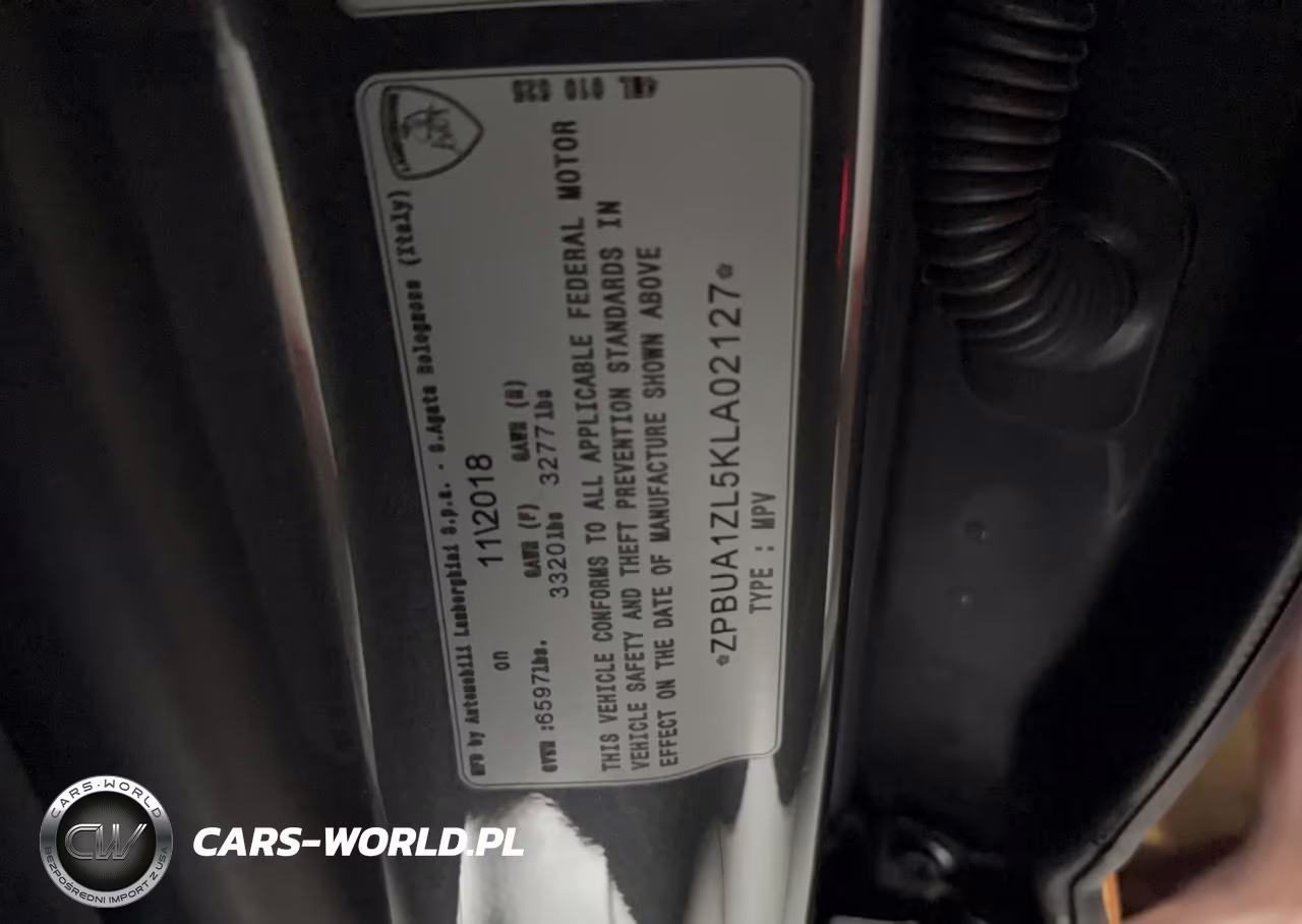 2019 Lamborghini Urus VIN:ZPBUA1ZL5KLA02127 - 10