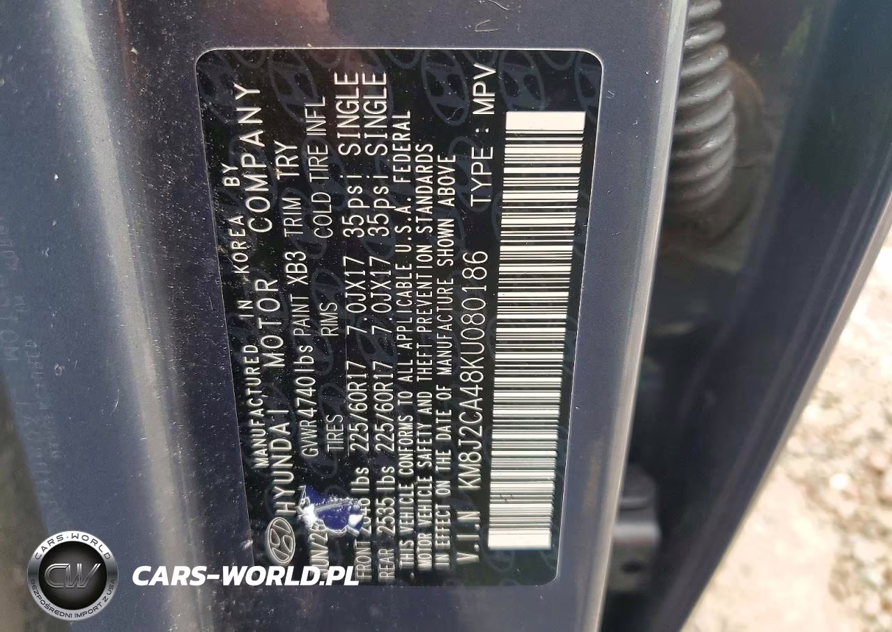 2019 Hyundai Tucson Se VIN:KM8J2CA48KU080186 - 13