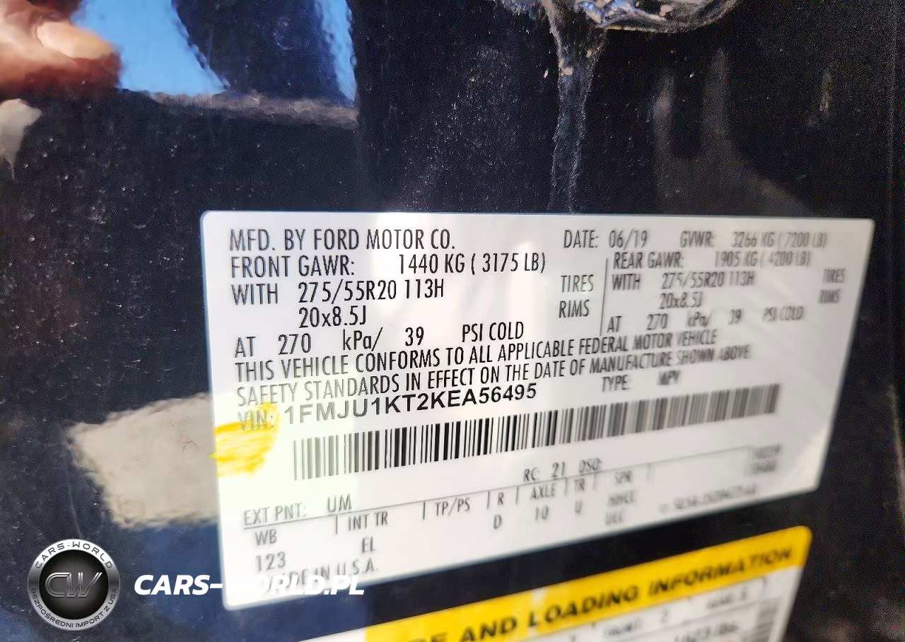 2019 Ford Expedition Limited VIN:1FMJU1KT2KEA56495 - 13