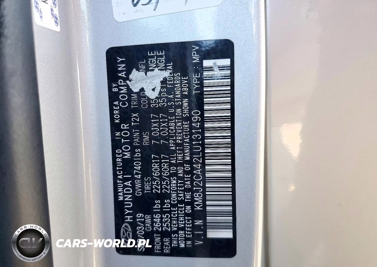 2020 Hyundai Tucson Se VIN:KM8J2CA42LU131490 - 14