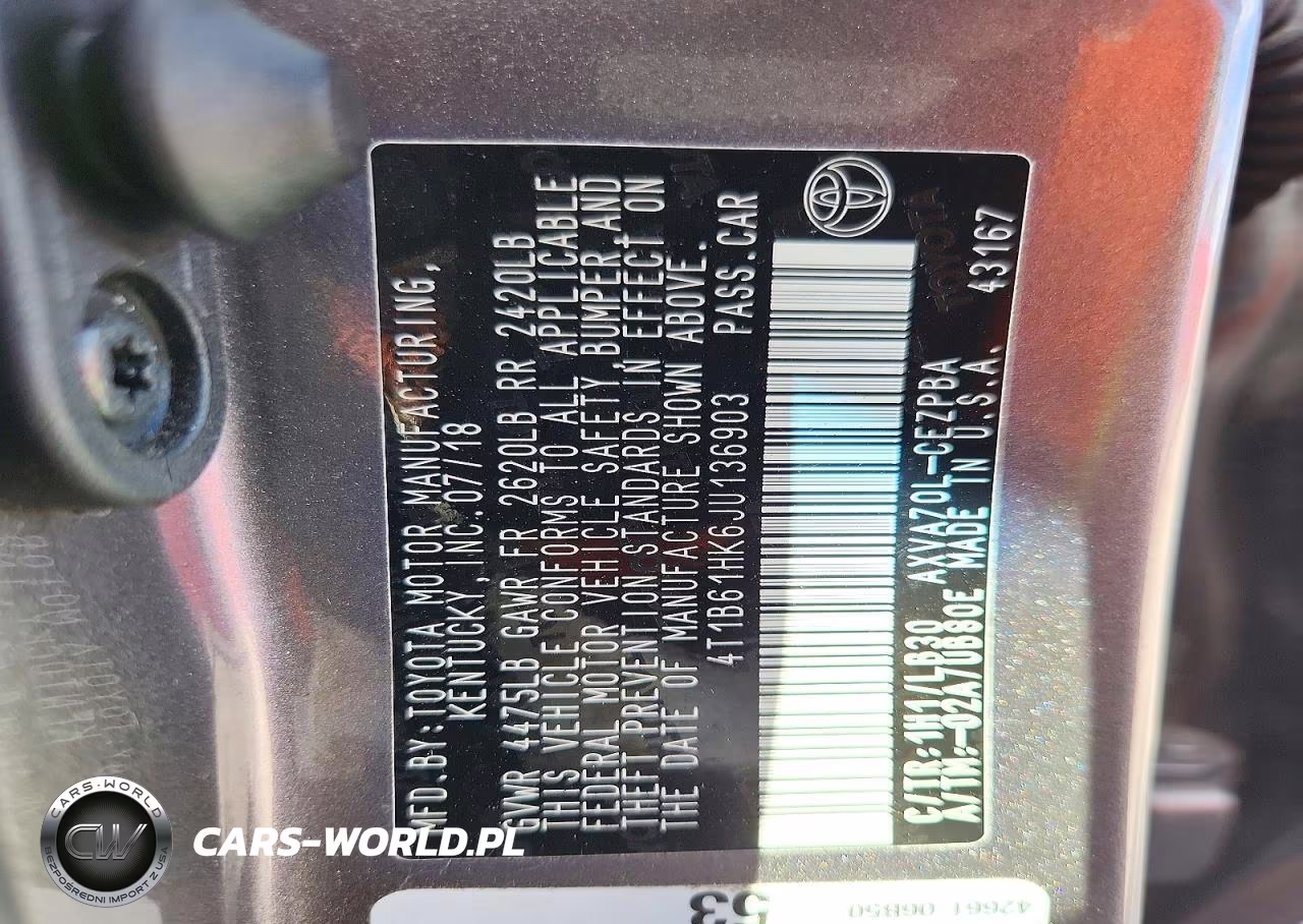 2018 Toyota Camry Xse VIN:4T1B61HK6JU136903 - 13