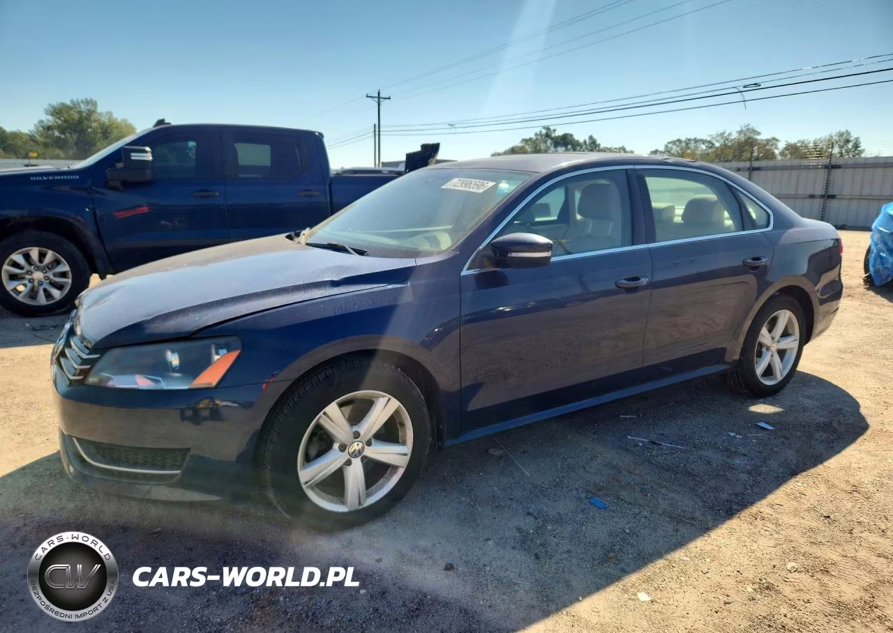 2013 Volkswagen Passat Se VIN:1VWBN7A31DC069938 - 1