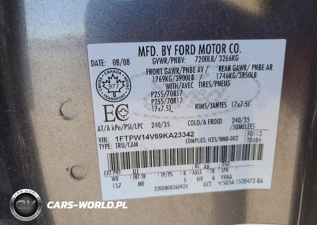 2009 Ford F150 Supercrew VIN:1FTPW14V69KA23342 - 12