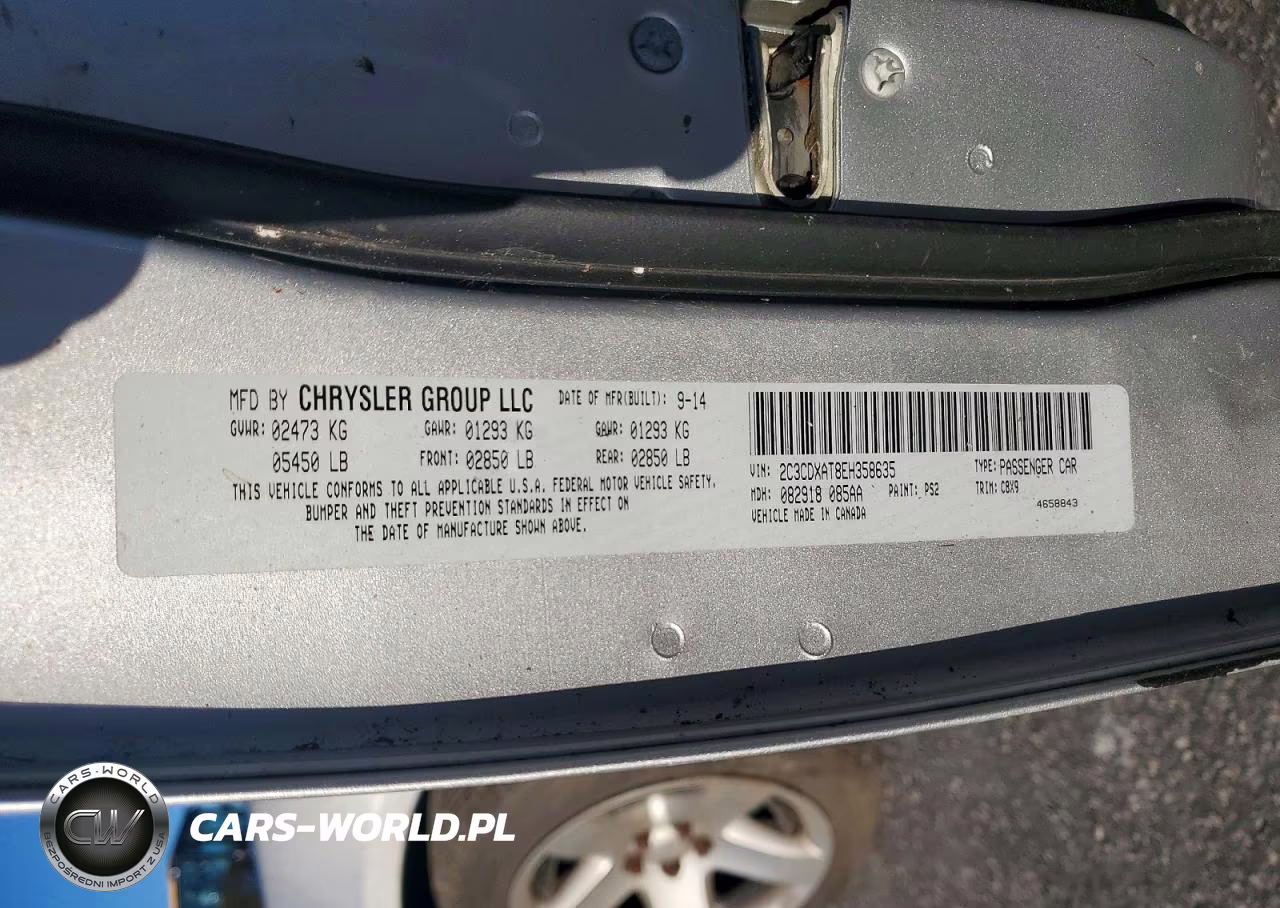 2014 Dodge Charger Police VIN:2C3CDXAT8EH358635 - 12